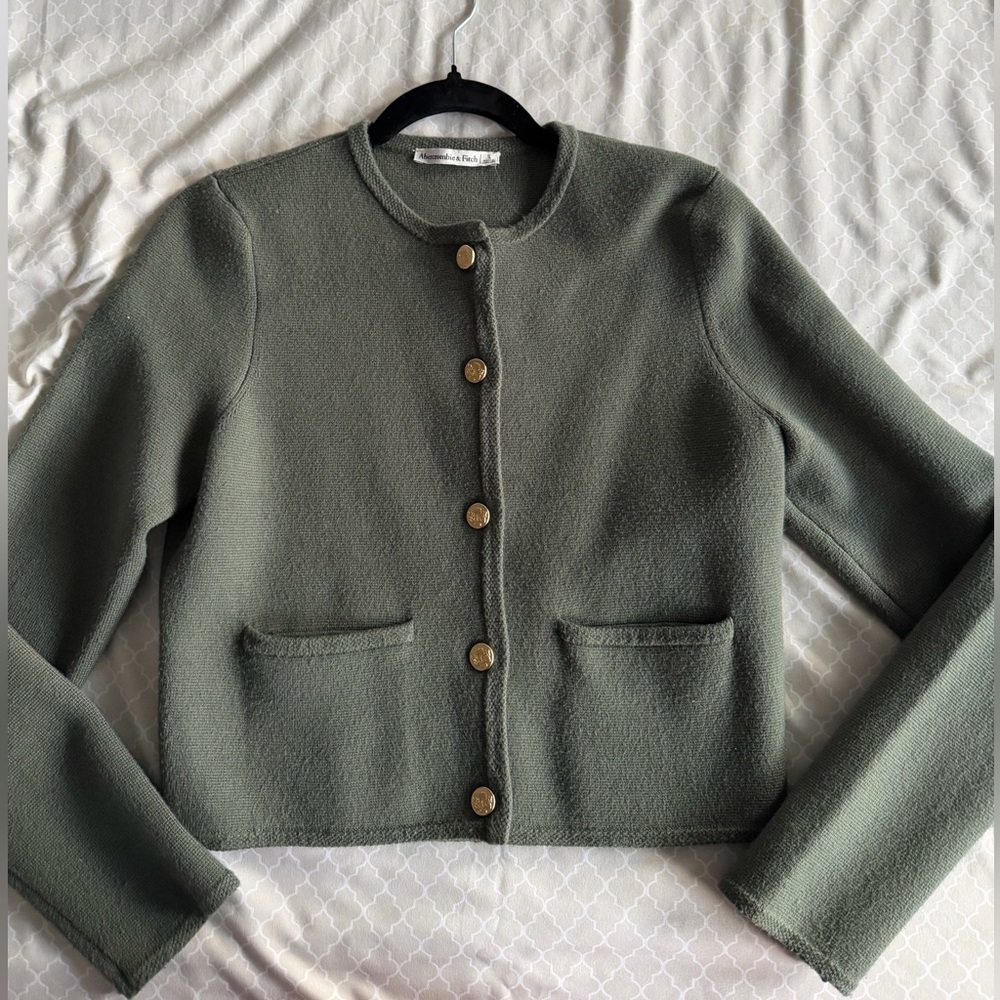 Green Button-Up Jacket - image 1